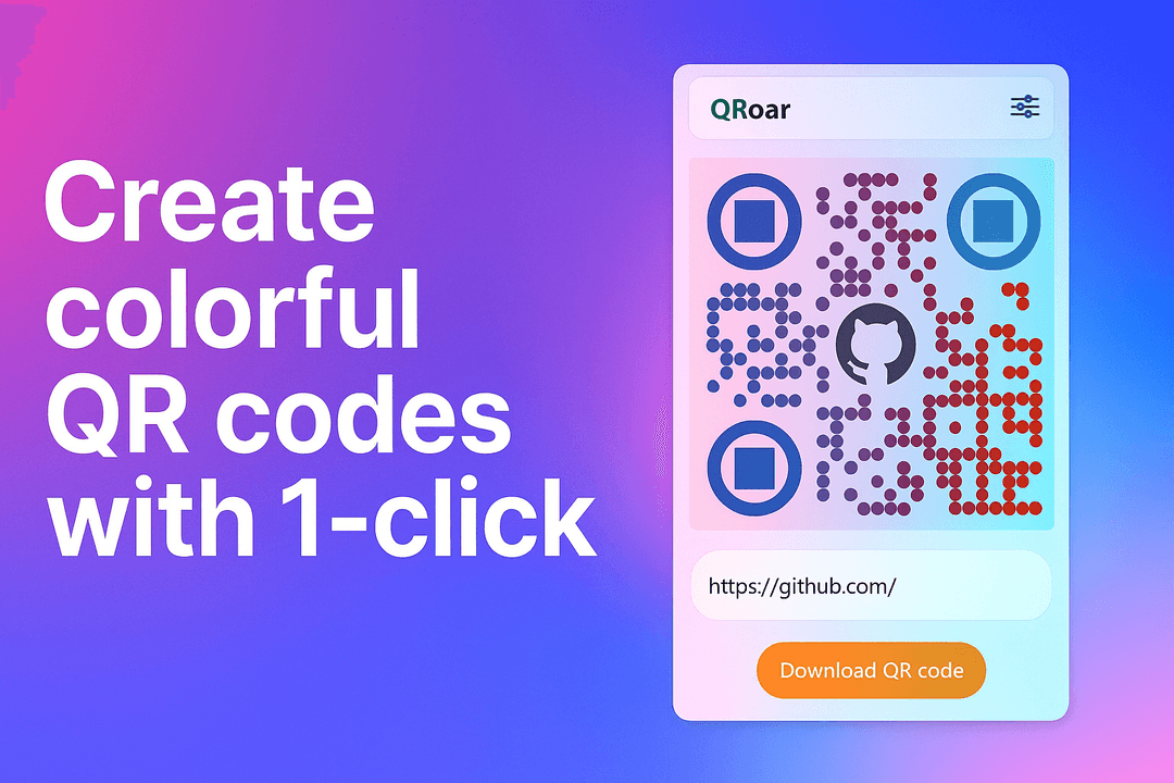 Create colorful QR code instantly
